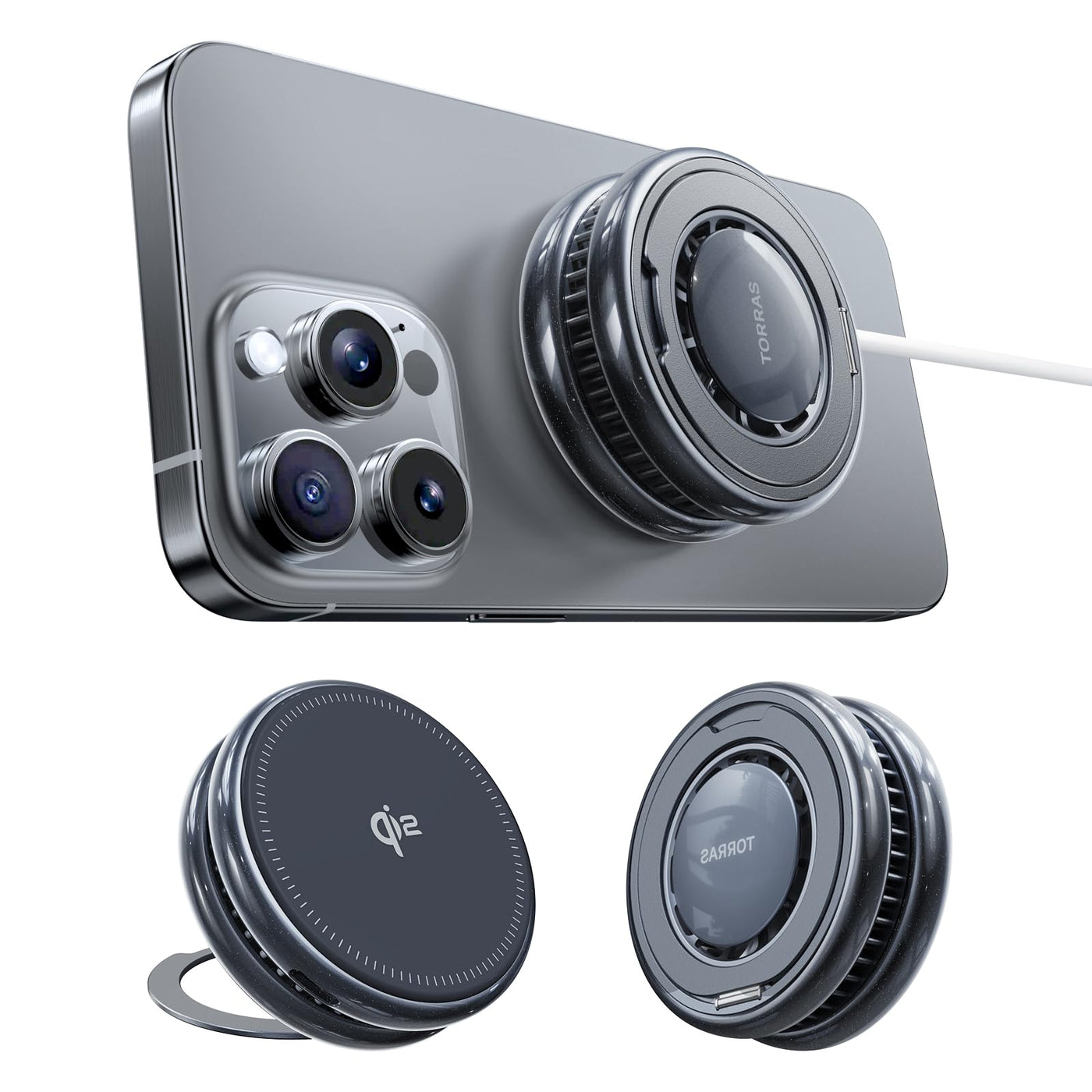 Magnetic Wireless Charger Pad Cooling Charging Bases