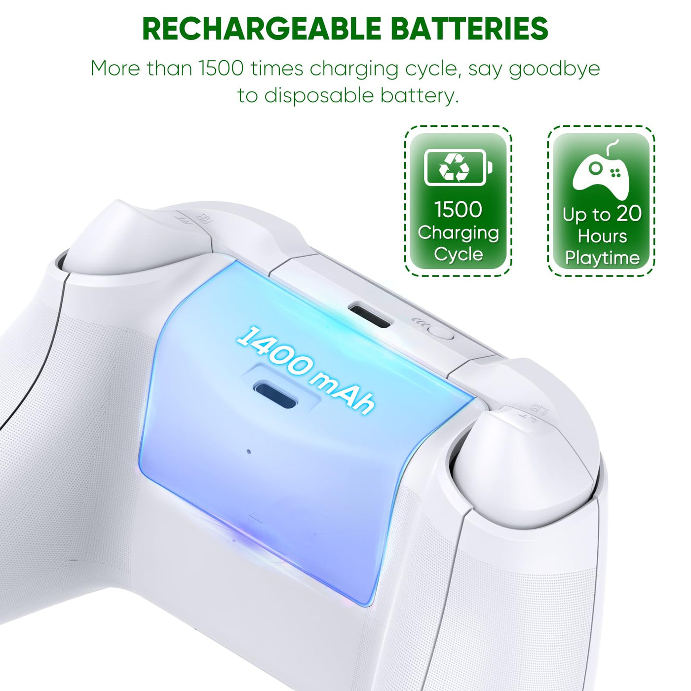 RGB Cooling Fan Stand Dual Controller Charging Station Rechargeable Battery