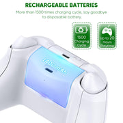 RGB Cooling Fan Stand Dual Controller Charging Station Rechargeable Battery