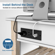3 Inch Recessed Desktop Power Grommet 30W PD Fast Charging AC