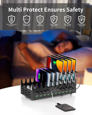 20 Port USB Charging Station for Multiple Devices