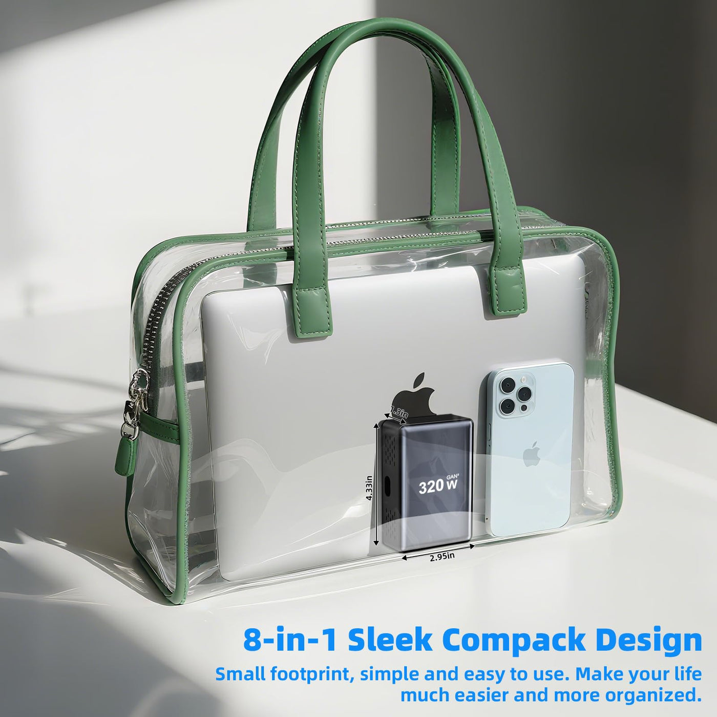 8 Port USB C Fast Charging Station Charger Block