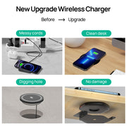 30mm Invisible Under Table Wireless Charging Station