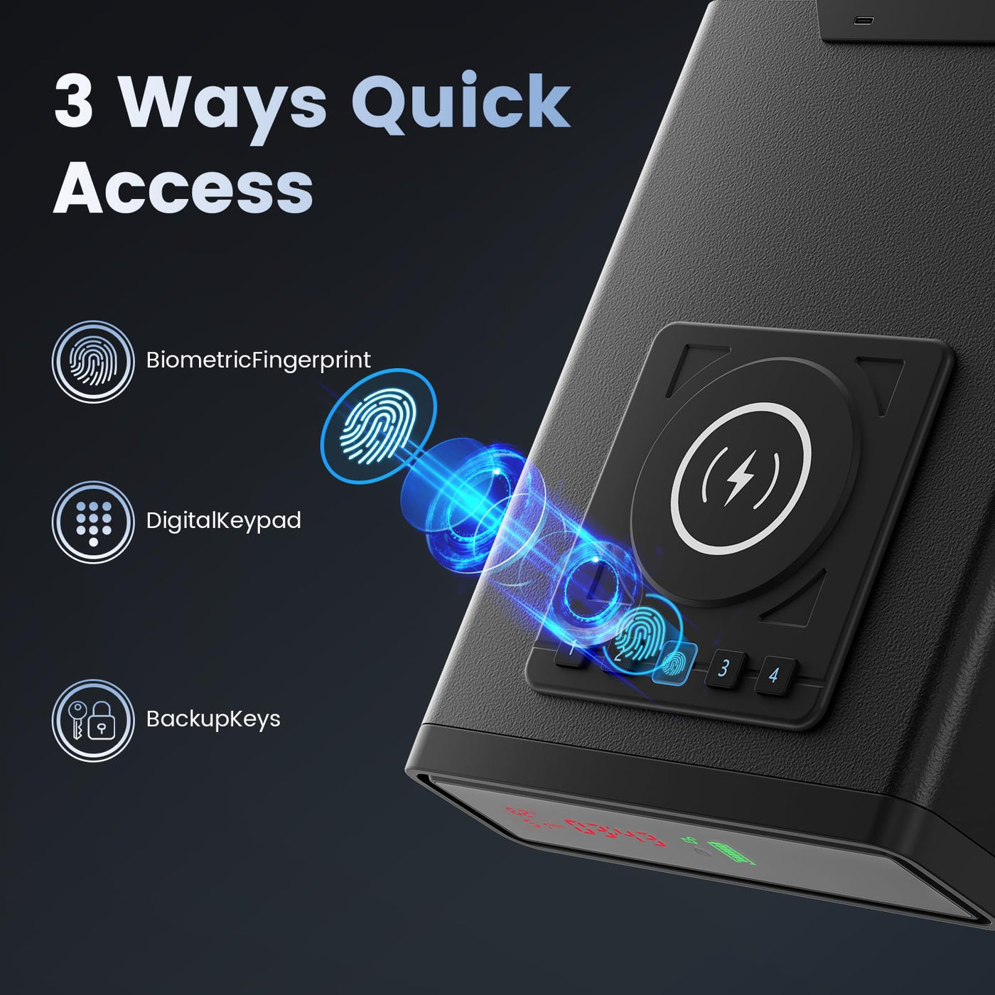 Biometric Gun Safe with Secure Access