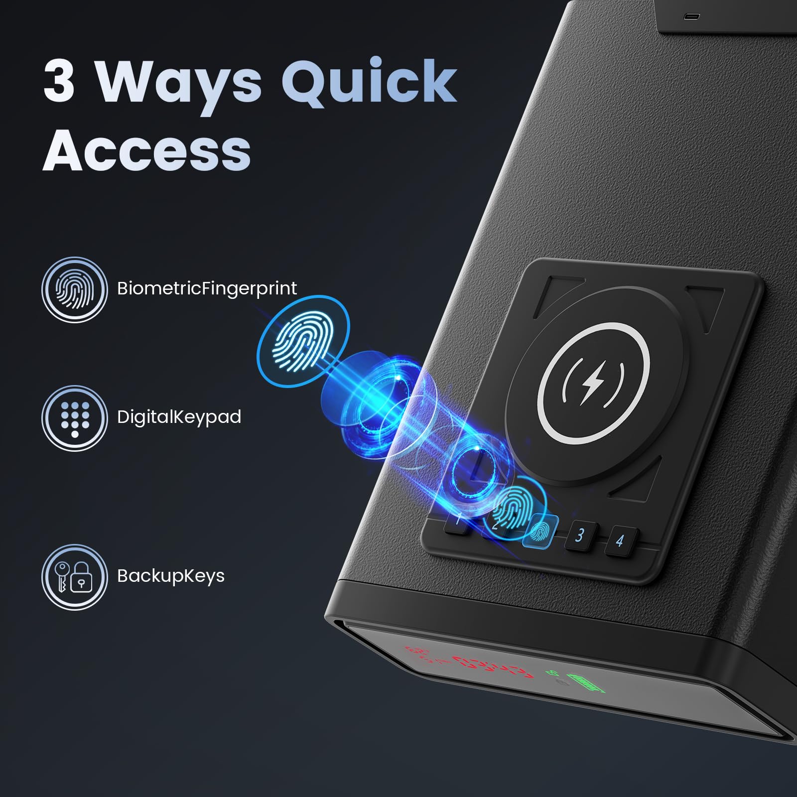 Biometric Gun Safe with Secure Access