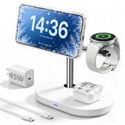 Qi2 25W 3 in 1 Magnetic Wireless Charging Station with Active Cooling