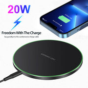 20W Qi Fast Wireless Charging Pad for Phones and Earbuds