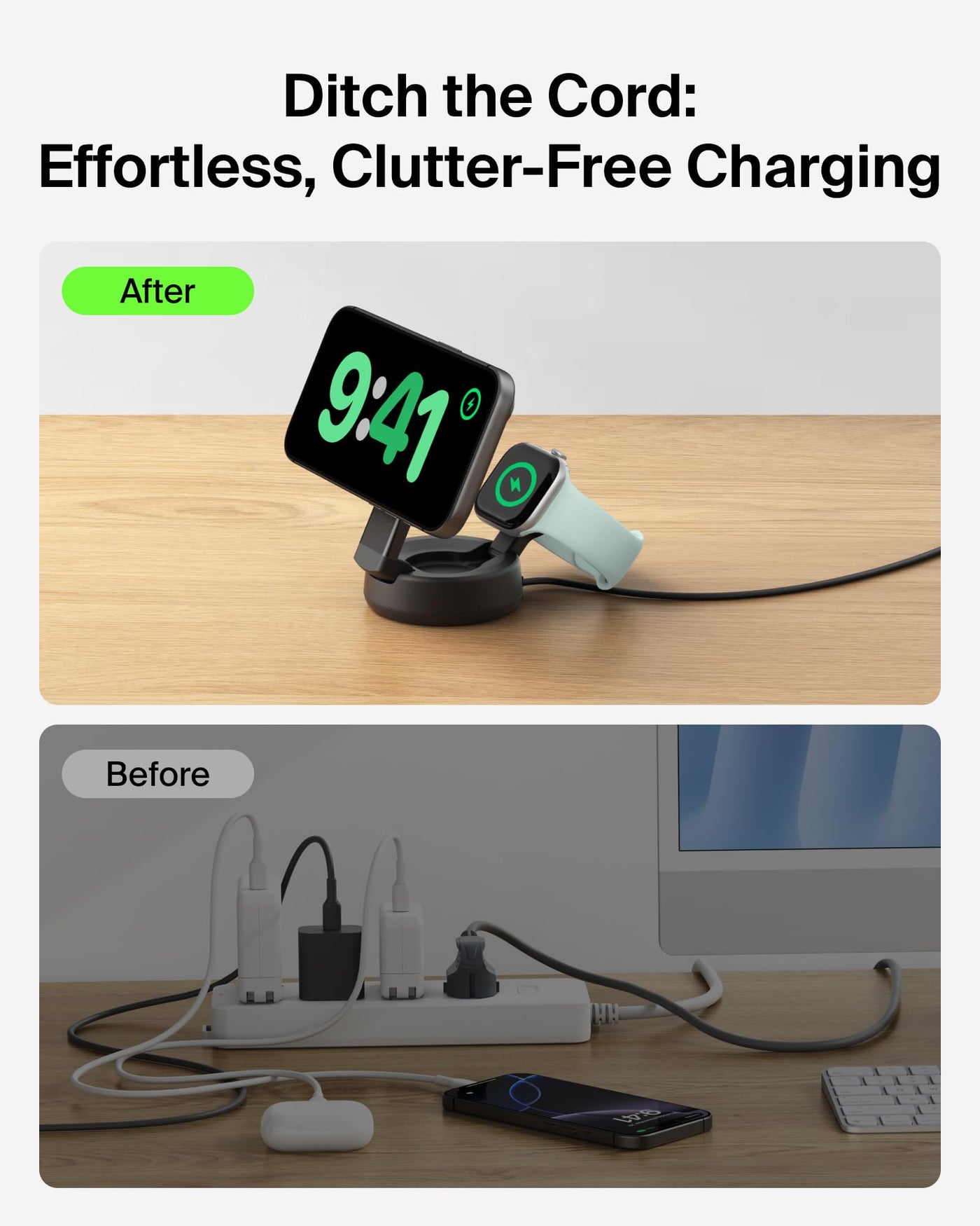 3 in 1 Qi2 25W Magnetic Wireless Charging Station with Cooling Fan
