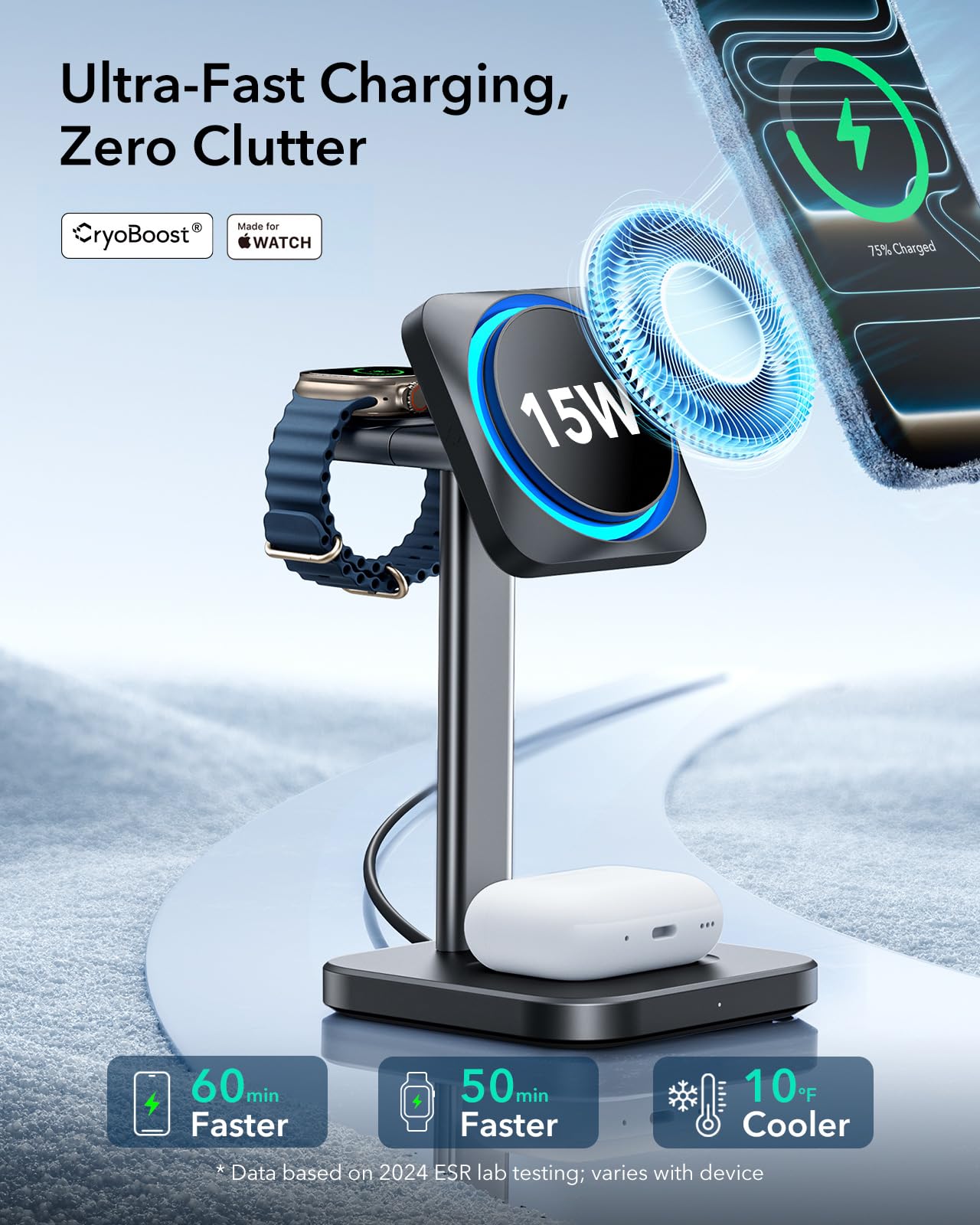 3 in 1 Magnetic Wireless Charging Stand