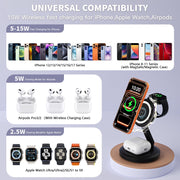 15W 3 in 1 Foldable Magnetic Wireless Charging Station