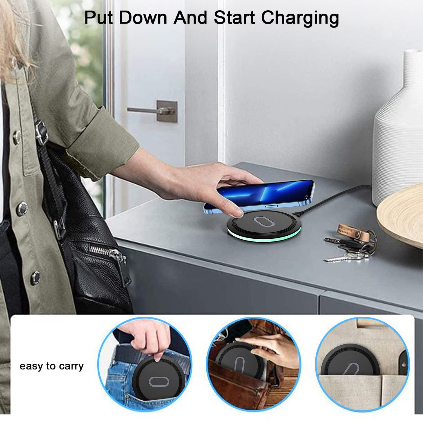 15W Wireless Charger with QC Adapter