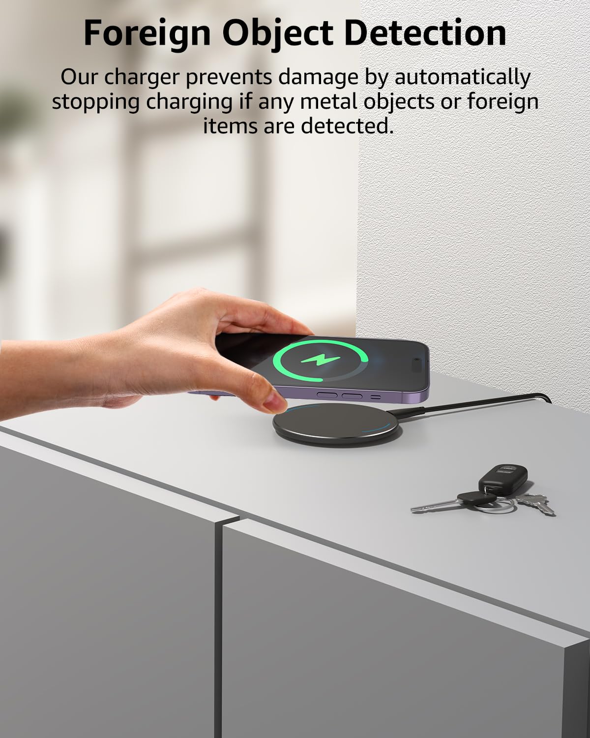 15W Anti Slip Aircraft Grade Aluminum Fast Wireless Charging Pad