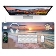 15W Wireless Charging Mouse Pad Large Non Slip Gaming Desk Mat