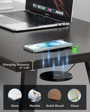 Invisible Under Desk Wireless Charging Pad 0 to 30mm Dual Use