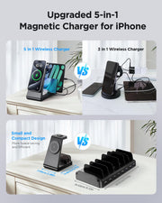 5 in 1 Magnetic Wireless Charging Station