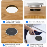 10W Qi Fast Wireless Charging Pad Minimalist Charger for Devices