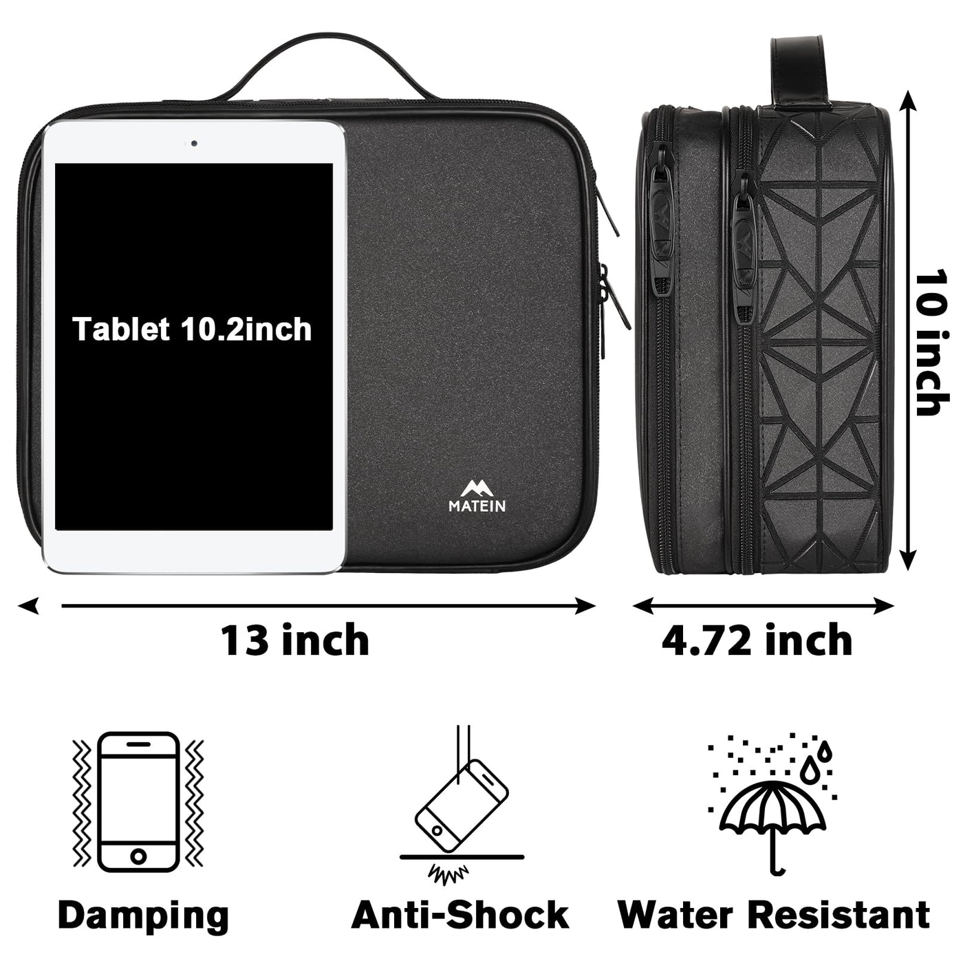 Waterproof Travel Electronic Organizer Bag with Adjustable Divider