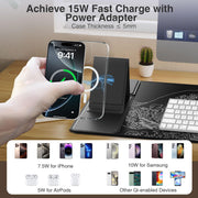 15W Fast Wireless Charging Mouse Pad Large Gaming Desk Mat