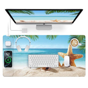 15W Wireless Charging Mouse Pad Large Non Slip Gaming Desk Mat
