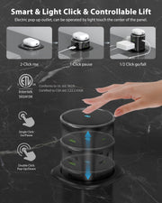 15W Wireless Charging Motorized Pop Up Countertop Receptacle