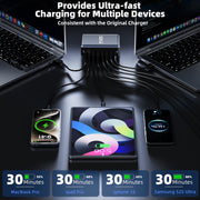 8 Port USB C Fast Charging Station Charger Block
