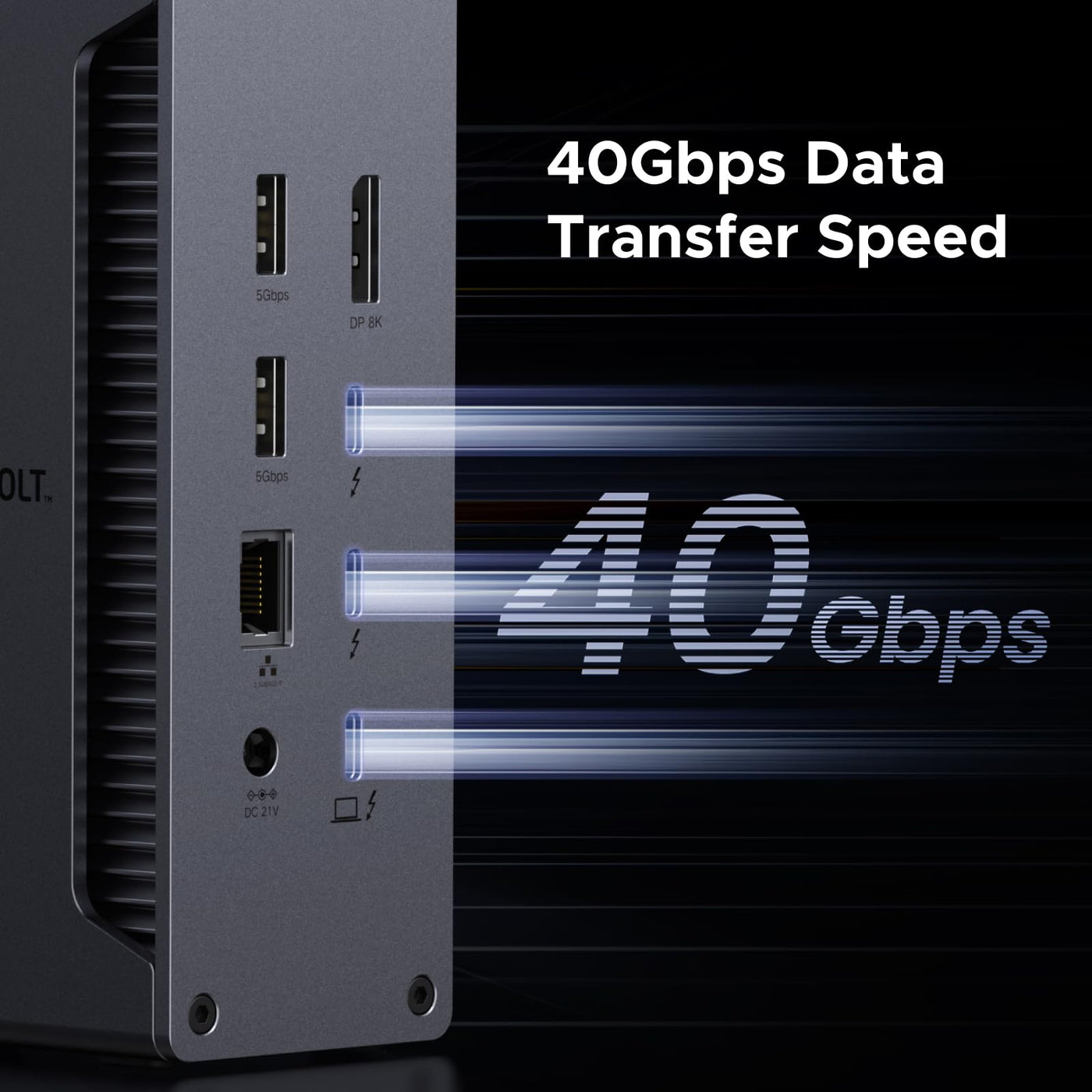 13 in 1 Thunderbolt 4 Dock 40Gbps Dual 4K 8K 90W Laptop Hub