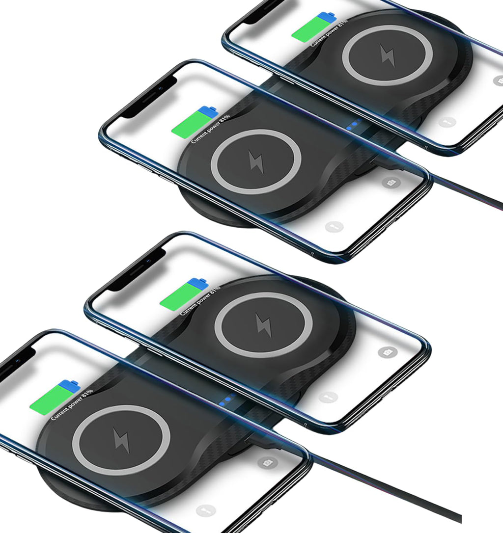 30W Dual Wireless Charging Pad for Multiple Qi Devices