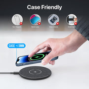 30W Qi Fast Wireless Charging Pad for Phones and Earbuds
