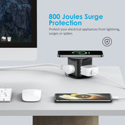 15W Wireless Charging Pop Up Outlet 4 AC Splash Resistant Power Grommet
