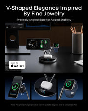3 in 1 Qi2 25W Wireless Charging Dock with Smart Display Cooling