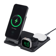 3 in 1 15W Foldable Travel Wireless Charging Station USB C PD Adapter