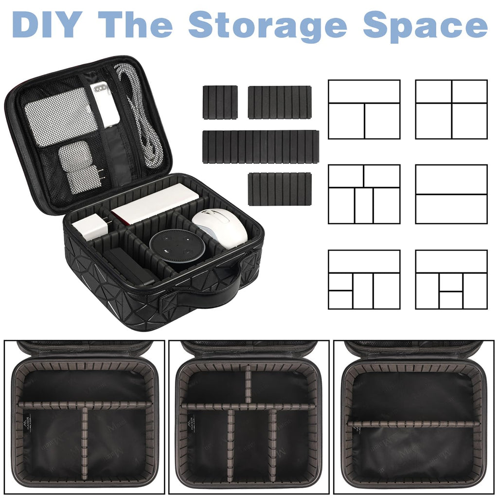 Waterproof Travel Electronic Organizer Bag with Adjustable Divider