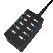 252W 8 Port USB C USB A Desktop Charger with Real Display