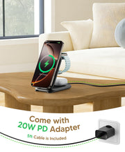 3 in 1 Magnetic Fast Wireless Charging Station for Travel