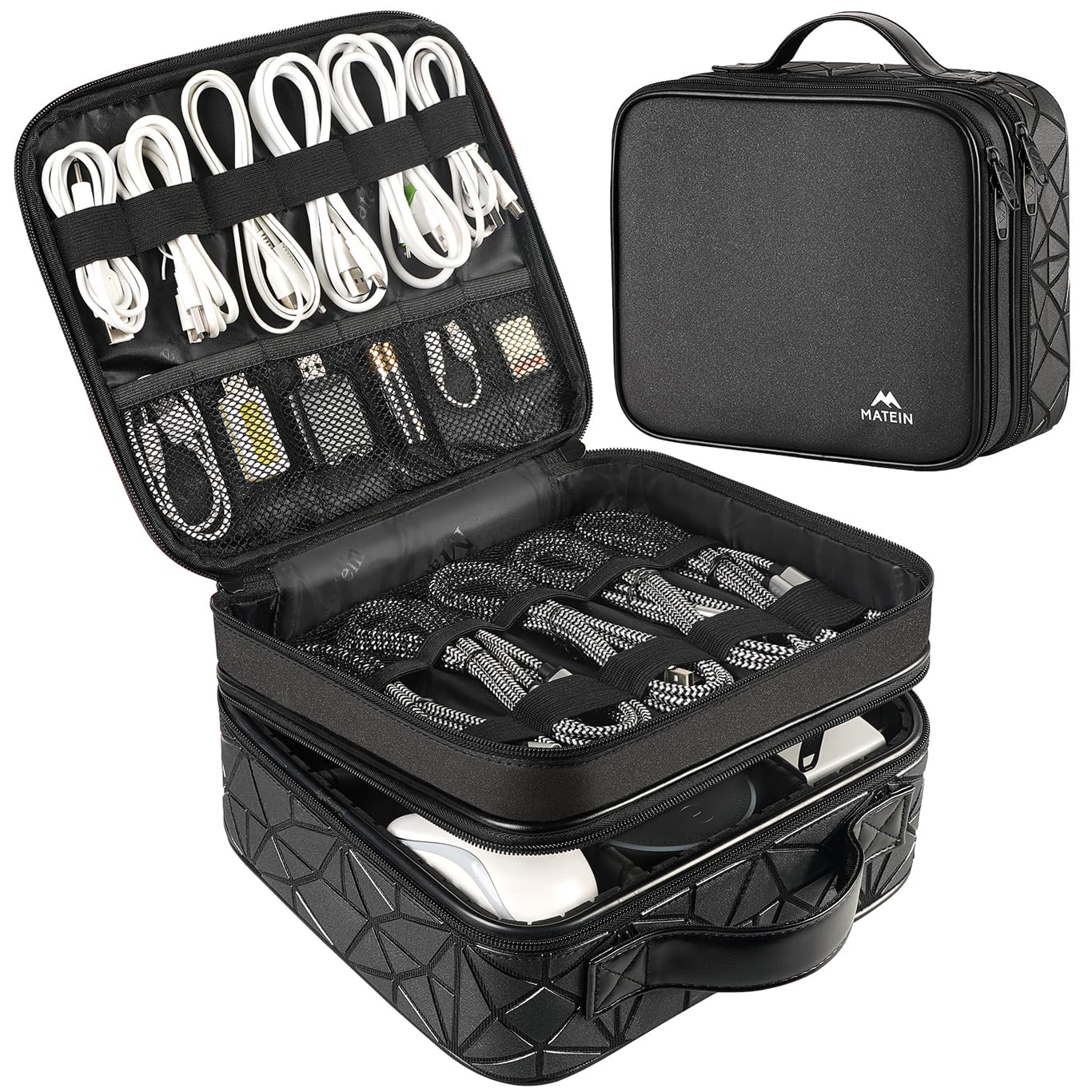 Waterproof Travel Electronic Organizer Bag with Adjustable Divider
