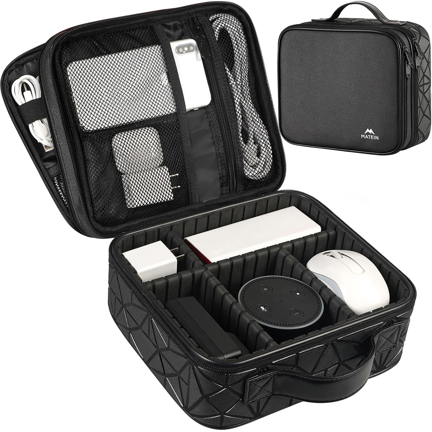 Waterproof Travel Electronic Organizer Bag with Adjustable Divider