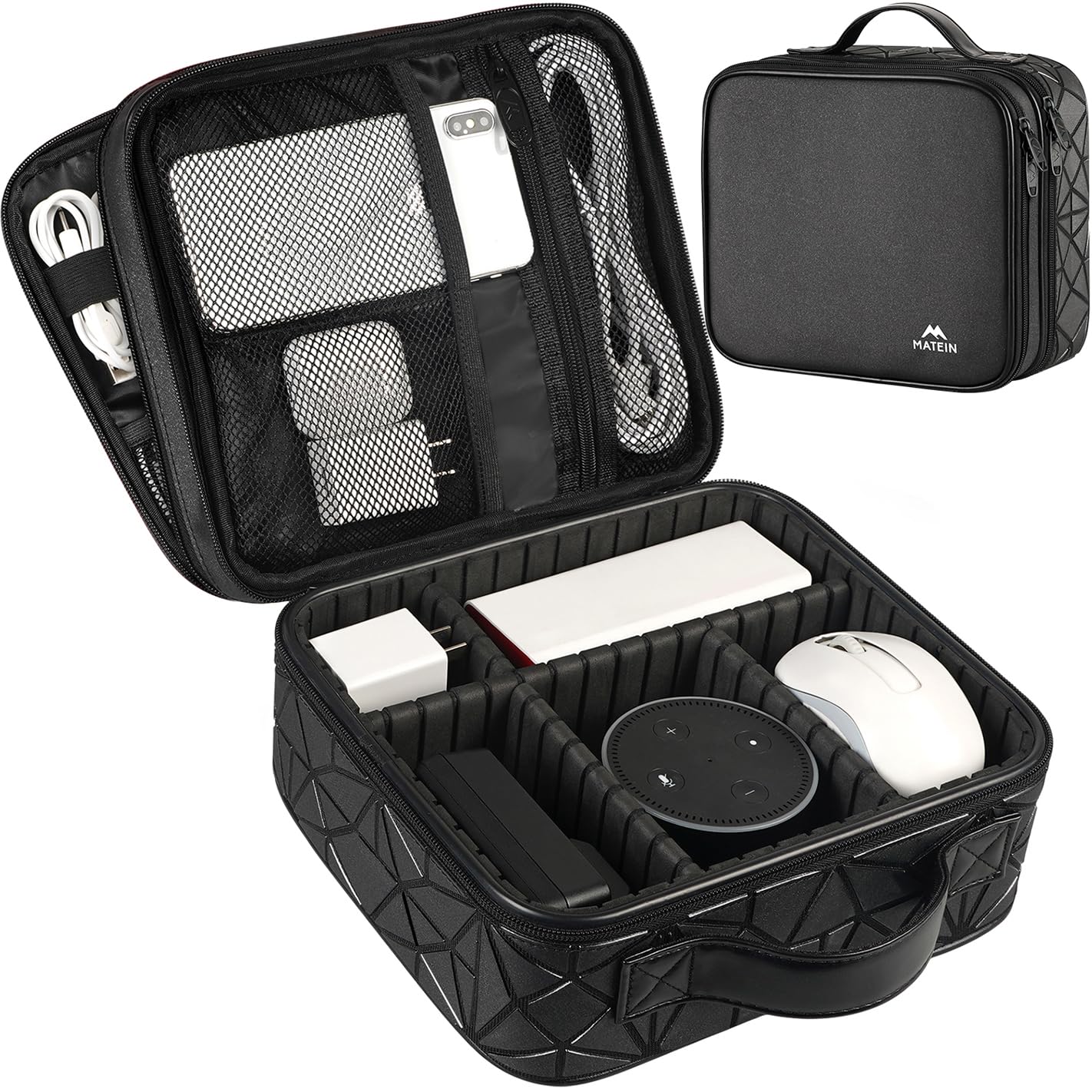 Waterproof Travel Electronic Organizer Bag with Adjustable Divider