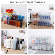 2 Pack Clear Cord Organizer Box for Desk Drawer Cable Storage Container