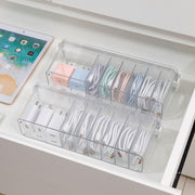 2 Pack Clear Cord Organizer Box for Desk Drawer Cable Storage Container