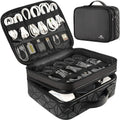 Waterproof Travel Electronic Organizer Bag with Adjustable Divider