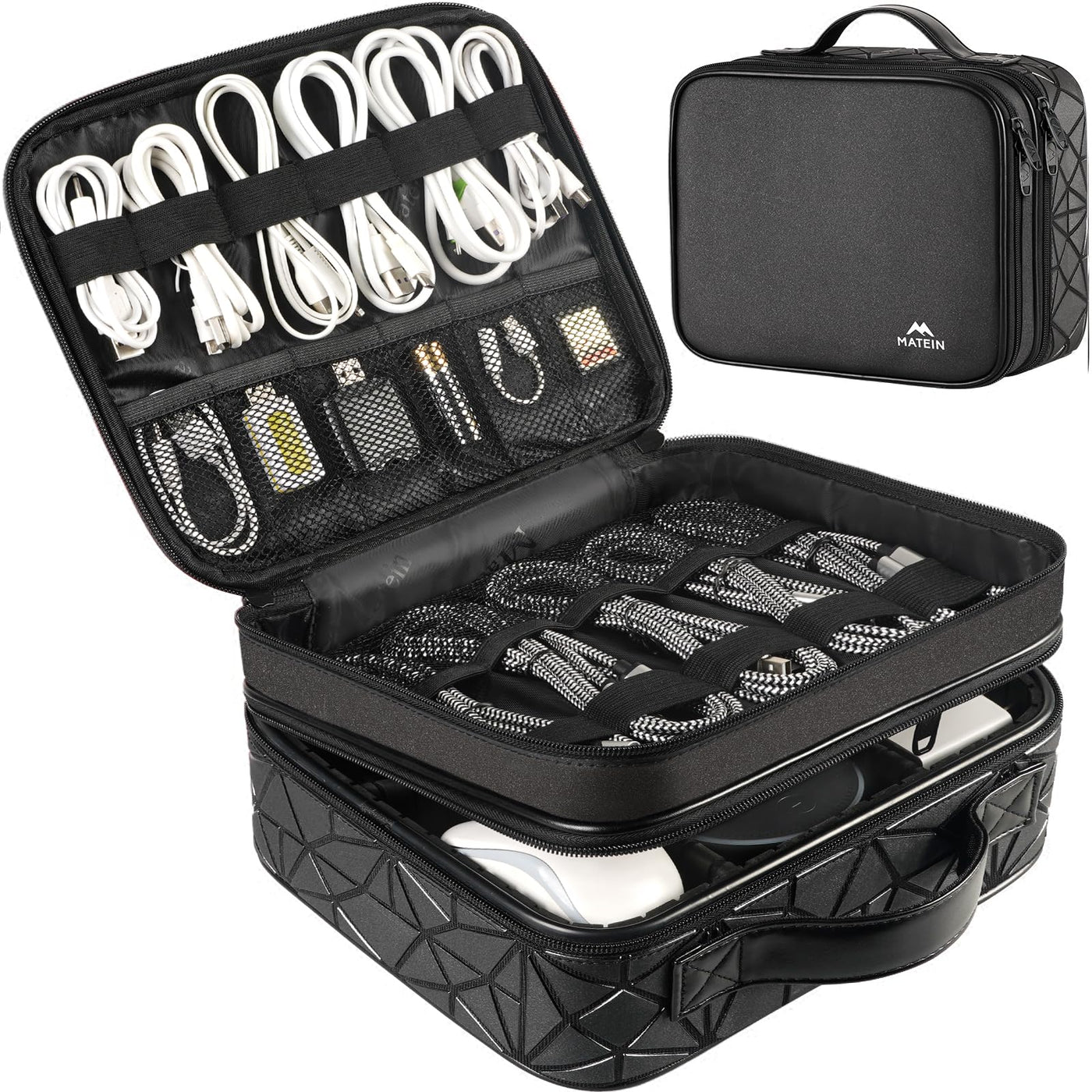 Waterproof Travel Electronic Organizer Bag with Adjustable Divider