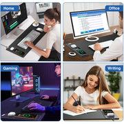 15W Wireless Charging Mouse Pad Large Non Slip Gaming Desk Mat