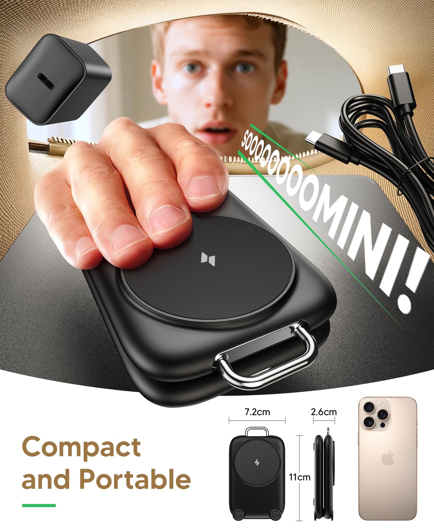 3 in 1 Magnetic Fast Wireless Charging Station for Travel