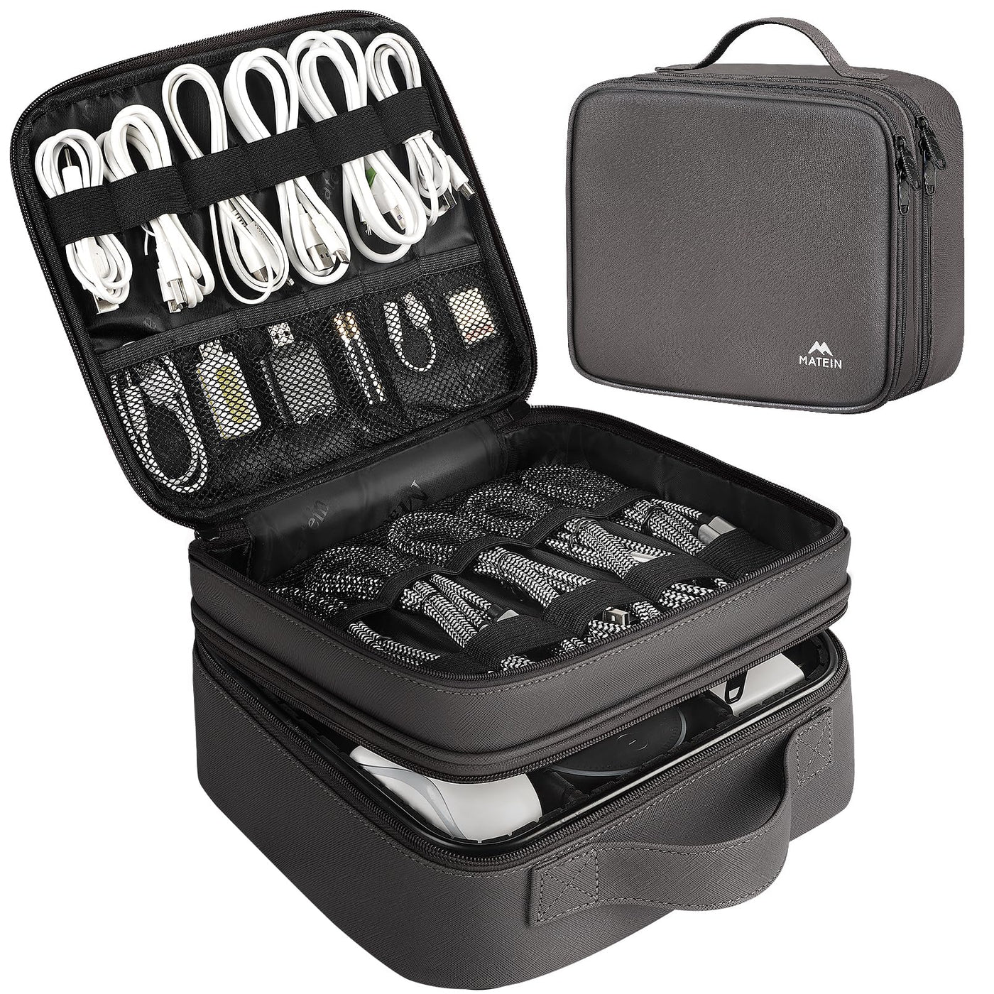 Waterproof Travel Electronic Organizer Bag with Adjustable Divider
