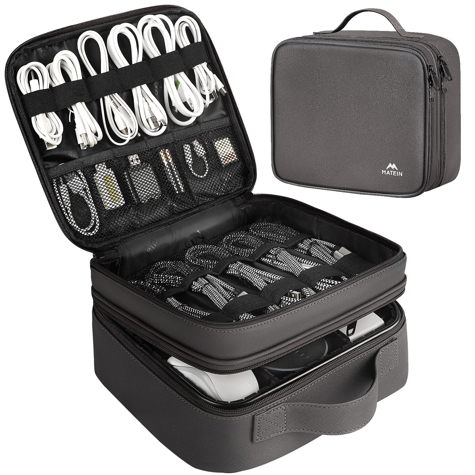 Waterproof Travel Electronic Organizer Bag with Adjustable Divider